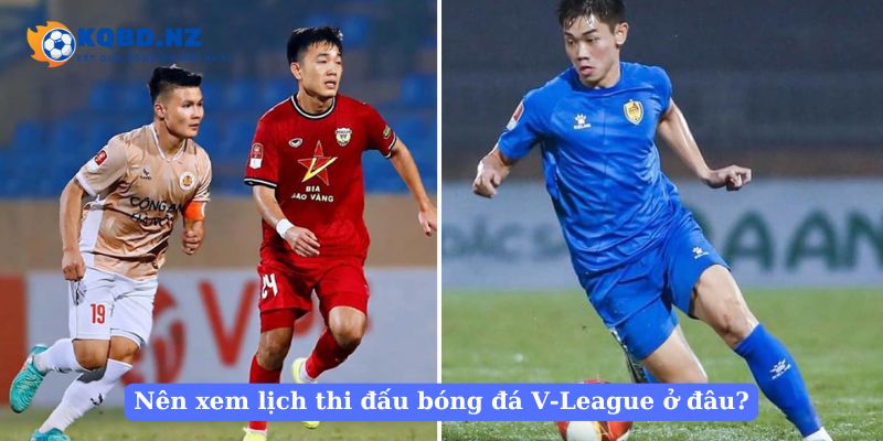 Nên xem lịch thi đấu bóng đá V-League ở đâu?